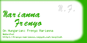 marianna frenyo business card